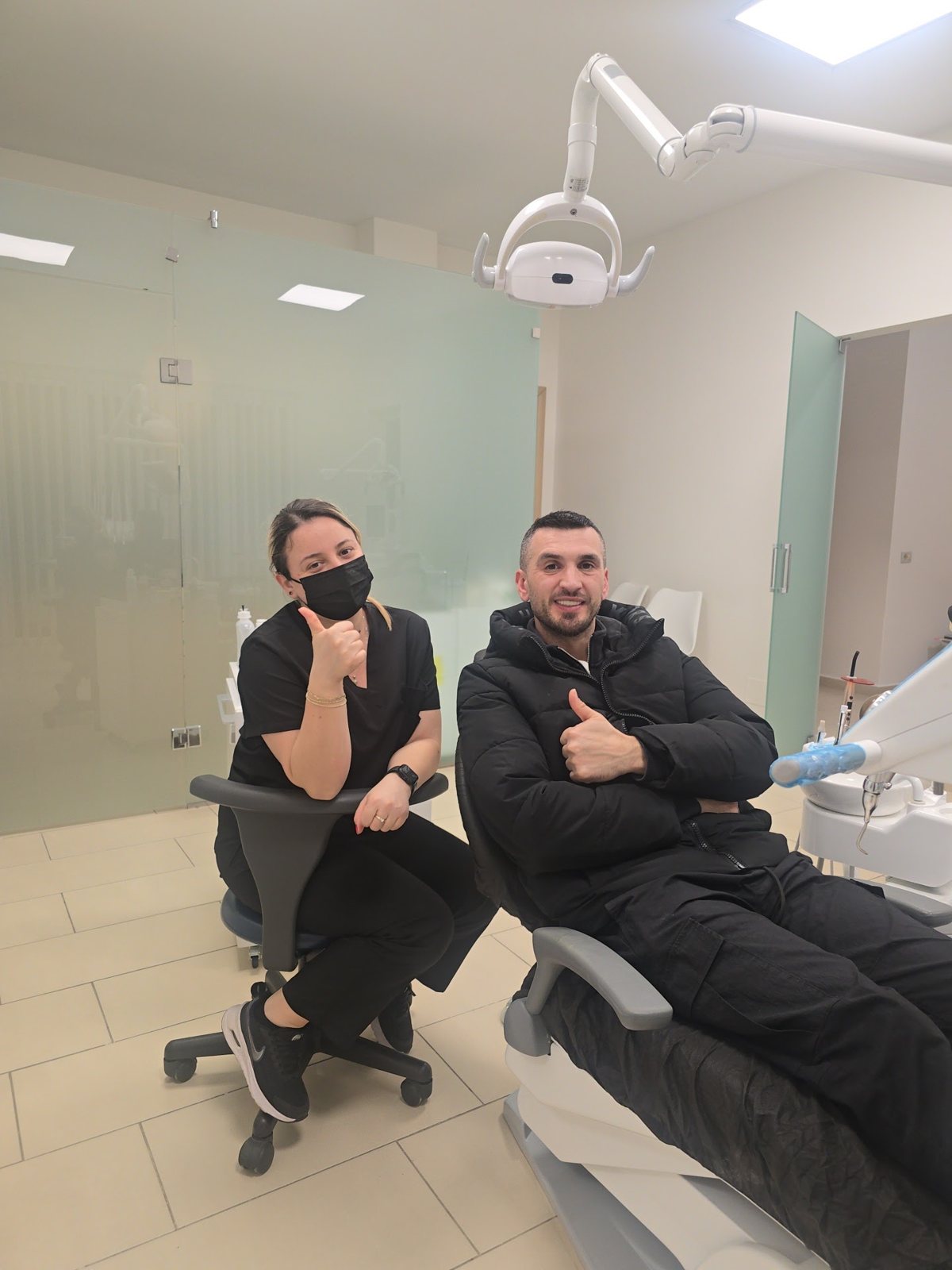 A patient with the team